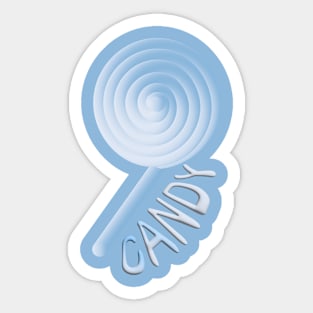 candy blue Sticker